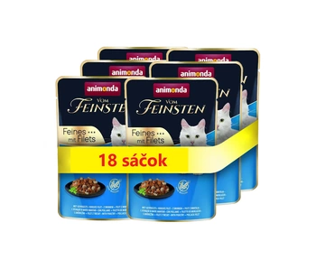 ANIMONDA Cat Vom Feinsten Adult Drób + filet z mintaja sáčok 18x85g