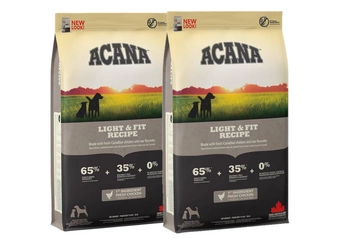 ACANA HERITAGE Light & Fit Dog 2x11,4kg