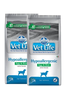 FARMINA Vet Life DOG Hypo Egg & Rice - 2x12 kg