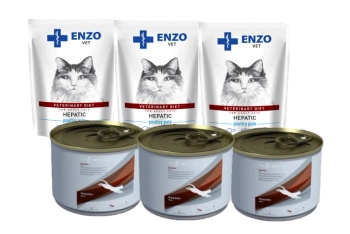 TROVET HLD Hepatic 3x100g x ENZO VET Hepatic hydinový paštét pre mačky 3x100g
