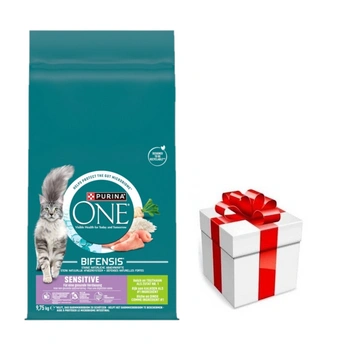 Purina One Sesitive krmivo s morčacím mäsom a ryžou pre dospelé mačky 9,75 kg + PREKVAPENIE PRE MAČKU