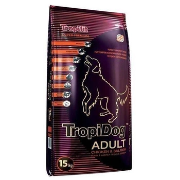 TROPIDOG Super Premium dospelí stredné a veľké plemená kuracie mäso s lososom 15kg