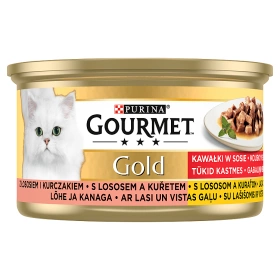 Purina Gourmet Gold losos/kuracie mäso v omáčke 85g