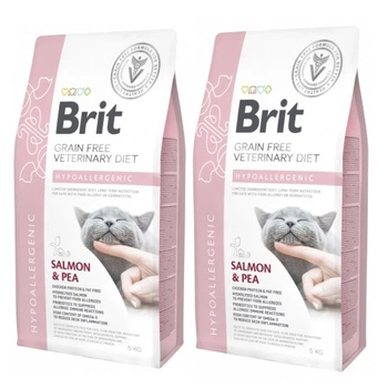 Brit gf veterinary diets cat Hypoallergenic 2x5kg