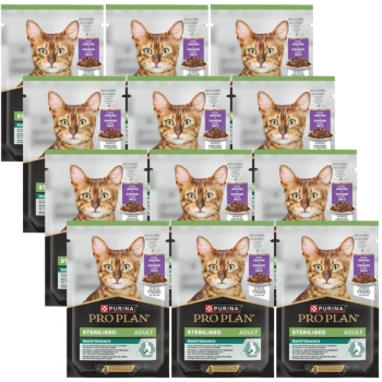 Purina Pro Plan Sterilised con pato para gatos 12x85 g