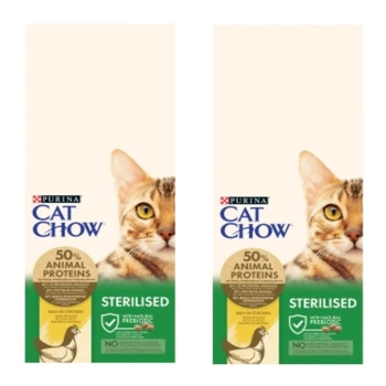 PURINA Cat Chow Sterilizované kuracie krmivo 2x15kg