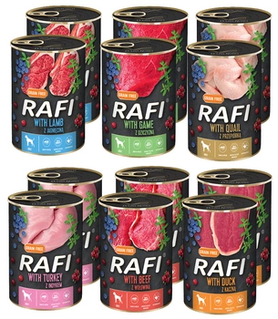 DOLINA NOTECI Rafi MIX príchutí 36x400g 6 príchutí