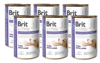 BRIT GF Veterinary Diets Dog Gastrointestinal Low Fat 6x400g--mokré krmivo pre psov