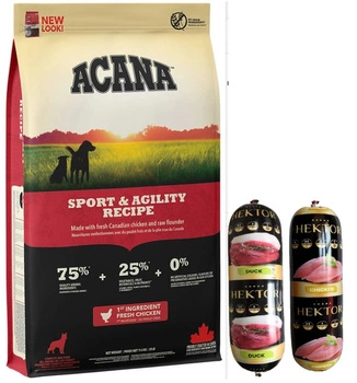 ACANA HERITAGE Sport & Agility 11,4kg + Prémiové krmivo Hektor tyčinka pre psov 2x900g ZDARMA!!