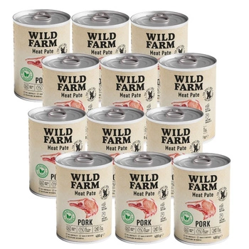 Wild Farm Pate Pork 12x400g bezlepkové krmivo pre psov