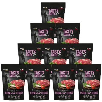 Tasty Dogs Life teľacie mäso v želé miske 10x150g