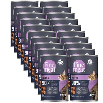 PetRepublic Fine Meat morčacie jedlo 20x400g pre mačky