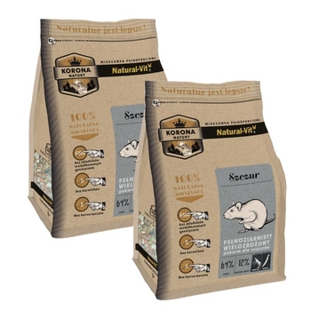 KORONA NATURY Natural-Vit krmivo pre potkany 2x750g