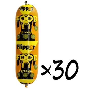 DOLINA NOTECI FLIPPER Classic s hydinovým mäsom pre psov 30x900g