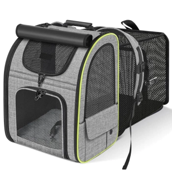 Prepravka/batoh pre domáce zvieratá rozšíriteľný veľký xl premium
