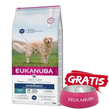 EUKANUBA Daily Care Overweight Adult Dog 12kg + miska ZADARMO!