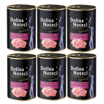 DOLINA NOTECI Premium pre sterilizované mačky s vysokým obsahom morčacieho mäsa 6x400g