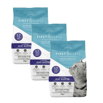 First Class Joint Booster 3x1,5 kg - suché krmivo pre mačky, monoproteínové, kuracia príchuť