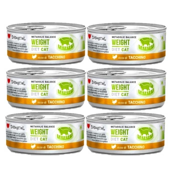 Disugual mokré krmivo pre mačky Veterinárne WEIGHT Morka (dospelá) 6x85 g