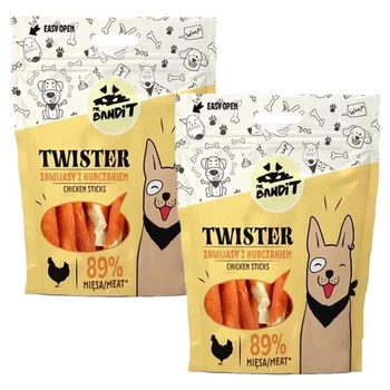 MR. BANDIT Chews Twisters Wraps s kuracím mäsom 2x80g