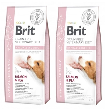 Brit GF veterinary diets dog Hypoallergenic 2x12 kg