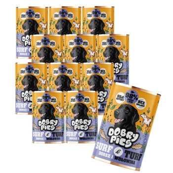 Dobry pes s treskou a hovädzím mäsom 12x400g