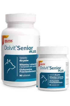 Dolvit Senior Plus - vitamíny a chelátové minerály prispôsobené pre staršie psy