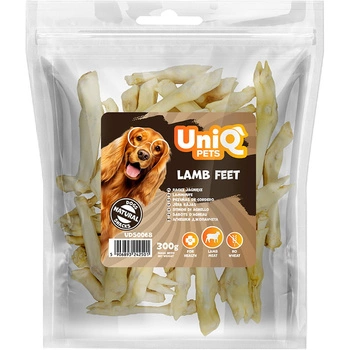 UNIQ PETS maškrta pre psy jahňacie kopytá 300g