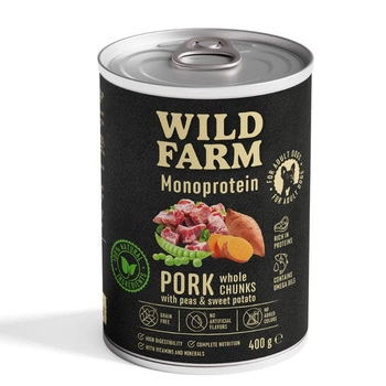 Wild Farm Monoprotein Pork 400g hypoalergénne krmivo pre psov