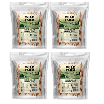 WILD FARM sendvič s kuracím mäsom a treskou 4x500g pre psa
