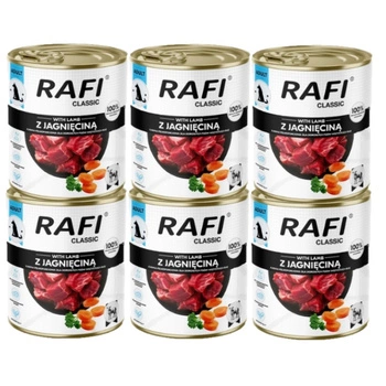 DOLINA NOTECI Rafi Classic mokré krmivo pre psov s jahňacím mäsom 6x800 g