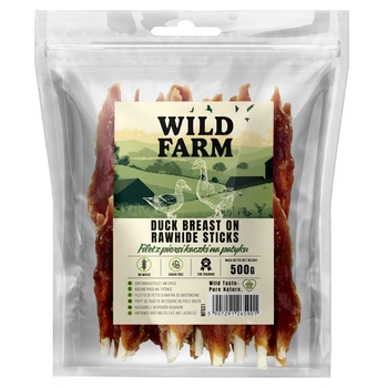 WILD FARM filet z kačacích pŕs na paličke 500g pochúťka pre psa