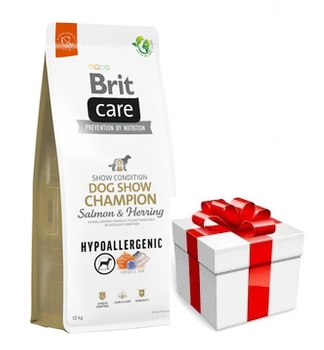 BRIT CARE Dog Hypoallergenic Dog Show Champion Salmon & Herring 12kg + prekvapenie pre vášho psa