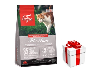 ORIJEN Fit & Trim Cat 1,8kg + prekvapenie pre mačku ZDARMA