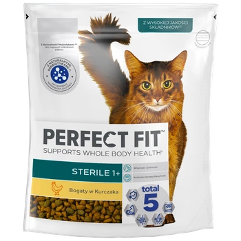 PERFECT FIT (Sterile 1+) 750g Chicken Rich - suché krmivo pre mačky po sterilizácii