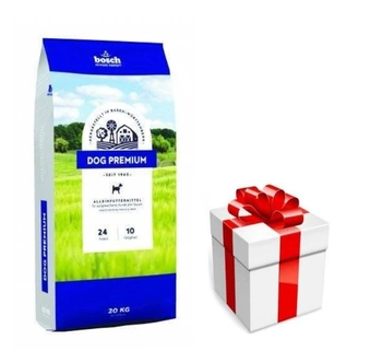 BOSCH Dog Premium 20 kg + prekvapenie pre vášho psa ZDARMA