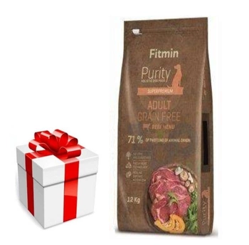 FITMIN Purity Adult Grainfree Beef 12kg + prekvapenie pre vášho psa ZDARMA