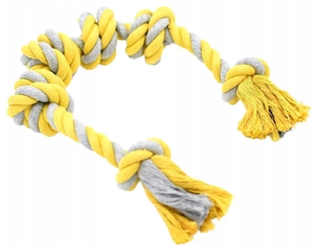 NUXIE Bavlnené ťahadlo pre psov so 4 uzlami xxl 60cm