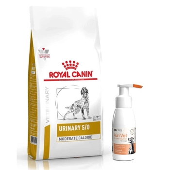 Royal Canin Urinary Moderate Calorie 12 kg & prípravok na starostlivosť o uši pre psov 75 ml