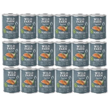WILD FARM Superfood Salmon (losos s cuketou, sladkým zemiakom a bylinkami) 18x800g krmivo pre psov bez obilnín