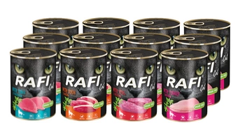 RAFI Mačky Adult Mix príchute 12x400g