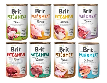 BRIT PATE & MEAT Mix 48x400g MIX