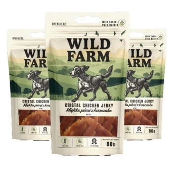 WILD FARM mäkké kuracie prsia 3x80g pochúťka pre psa
