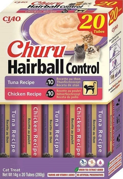 INABA Churu  Hairball Control pre mačky - 20x14g