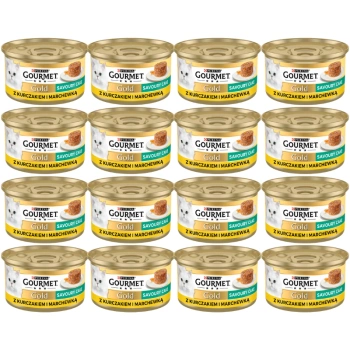 Purina Gourmet Gold Savoury Cake s kuracím mäsom a mrkvou 72x85g