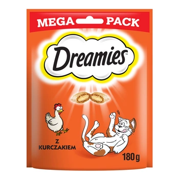 DREAMIES Mega Pack 180g - pochúťky pre mačky s lahodným kuracím mäsom