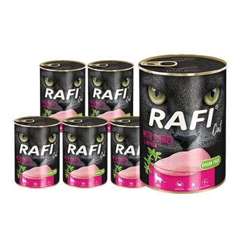 RAFI Cat Adult s morčacím mäsom 12x400g