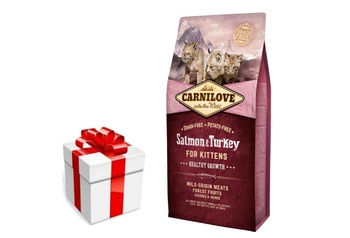 CARNILOVE Cat Salmon & Turkey For Kittens 6kg + prekvapenie pre mačku GRATIS