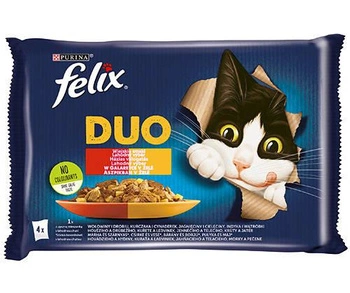 FELIX Duo Vidiecke príchute v želé 4x85g