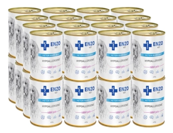 ENZO VET Hypoalergénna diéta s králikom pre psy 32x400g